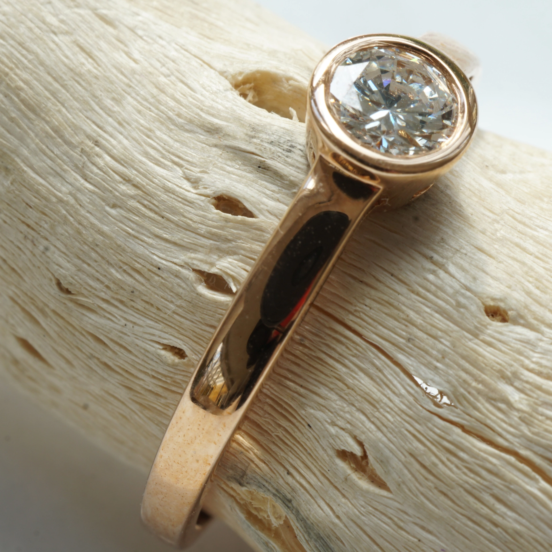 Solitär Diamond Ring 18 kt Yellowgold 0.20 ct TW VS