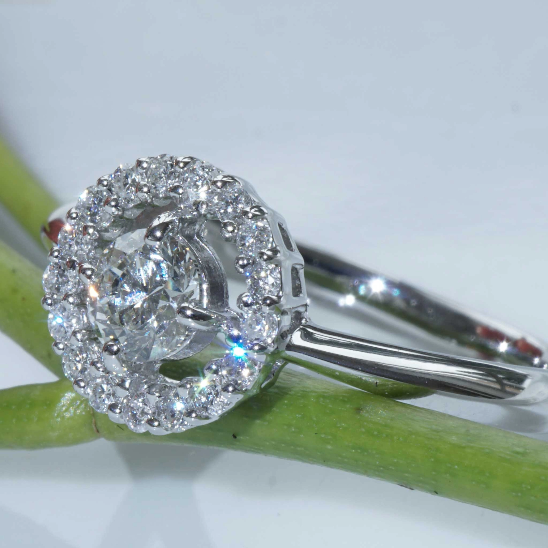A third Carat Dream Ring...Brilliance and Grace...White Gold Jewelry