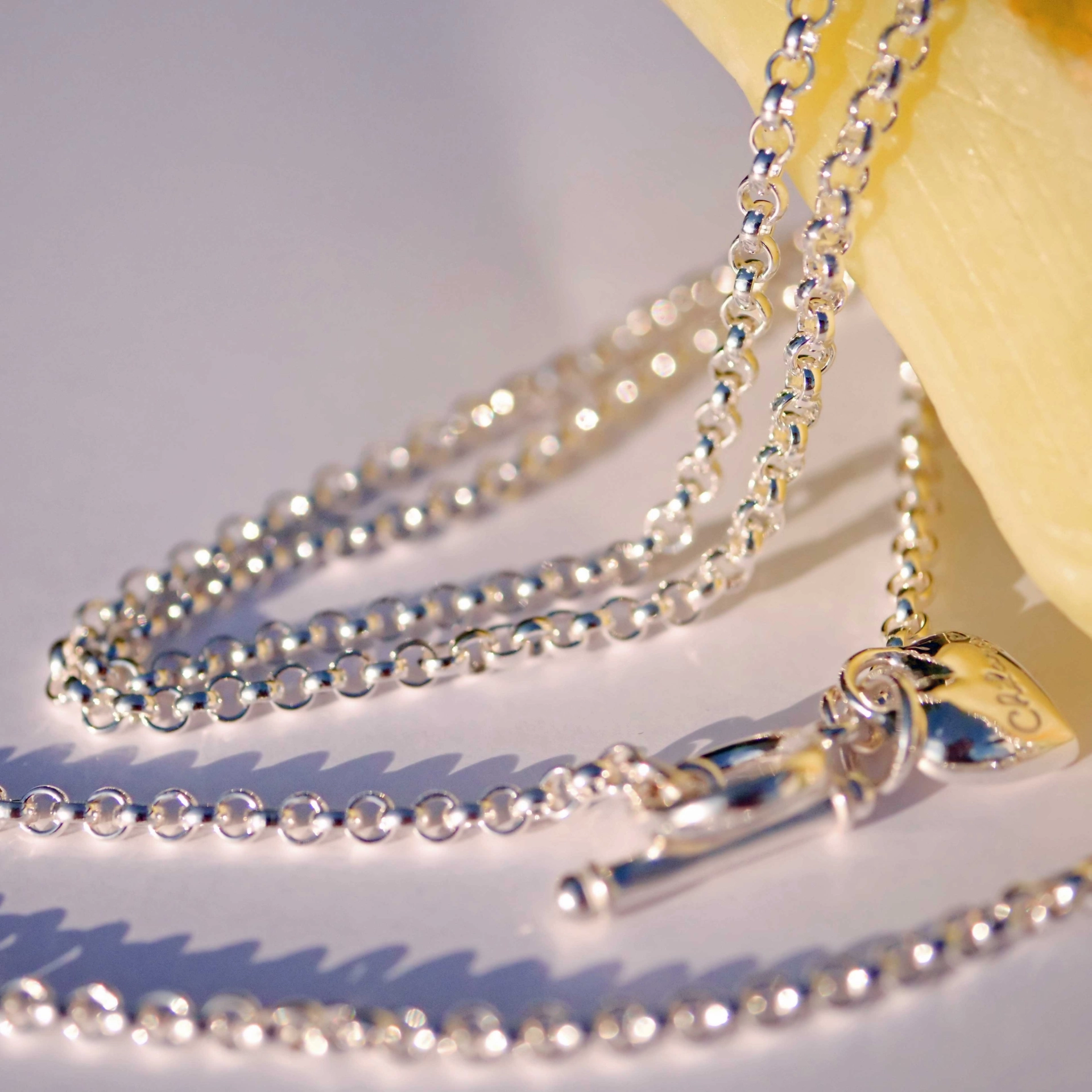 Chilango 3 mm Anchor Chain in 85 cm 925 silver...very trendy 