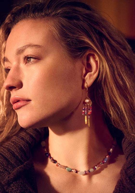 Sage Earrings are a part of Maanesten's Chakra Collection.