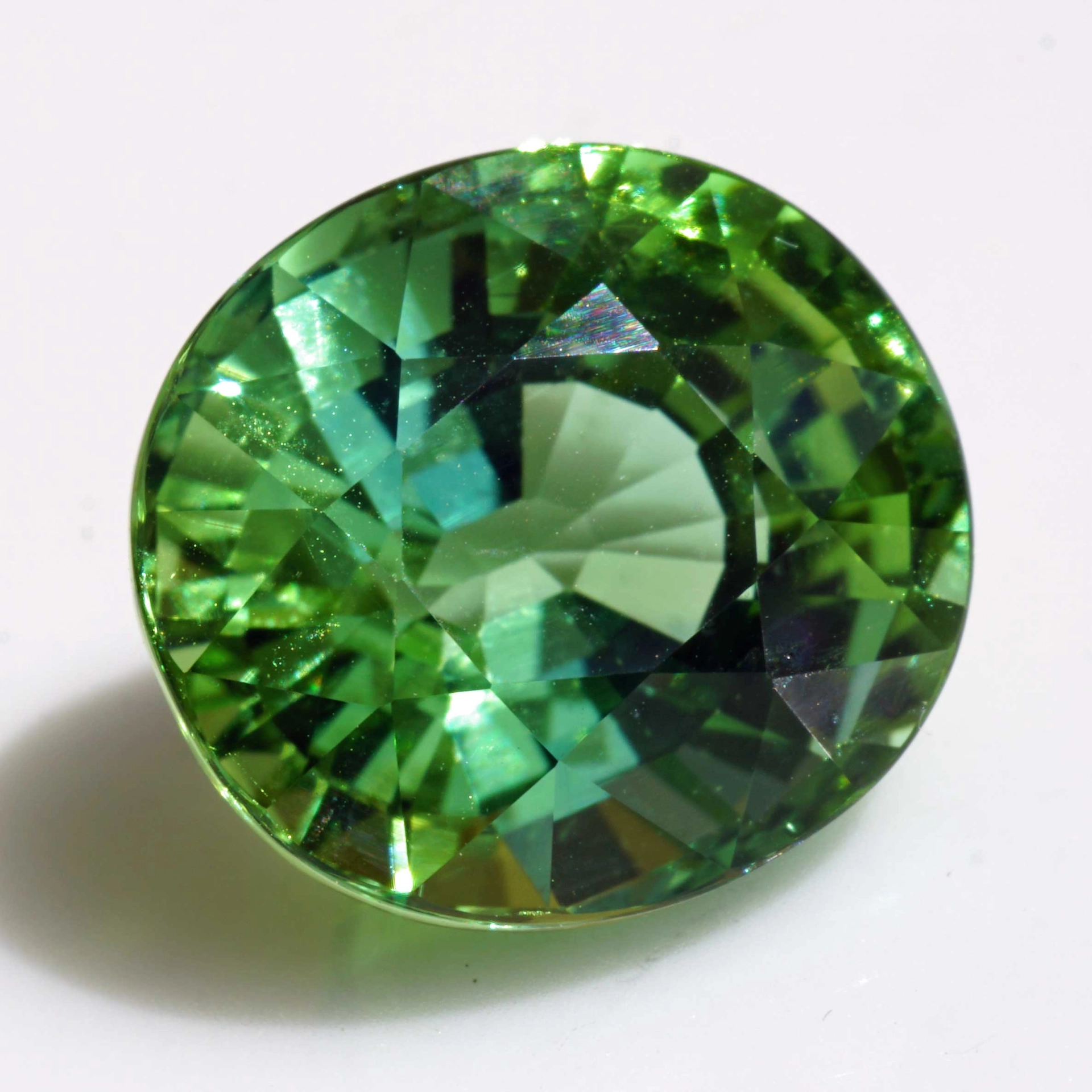 Jaba Tourmaline from Afghanistan green yellow 13.65 ct fine Color Loupeclean Investment Gemstone