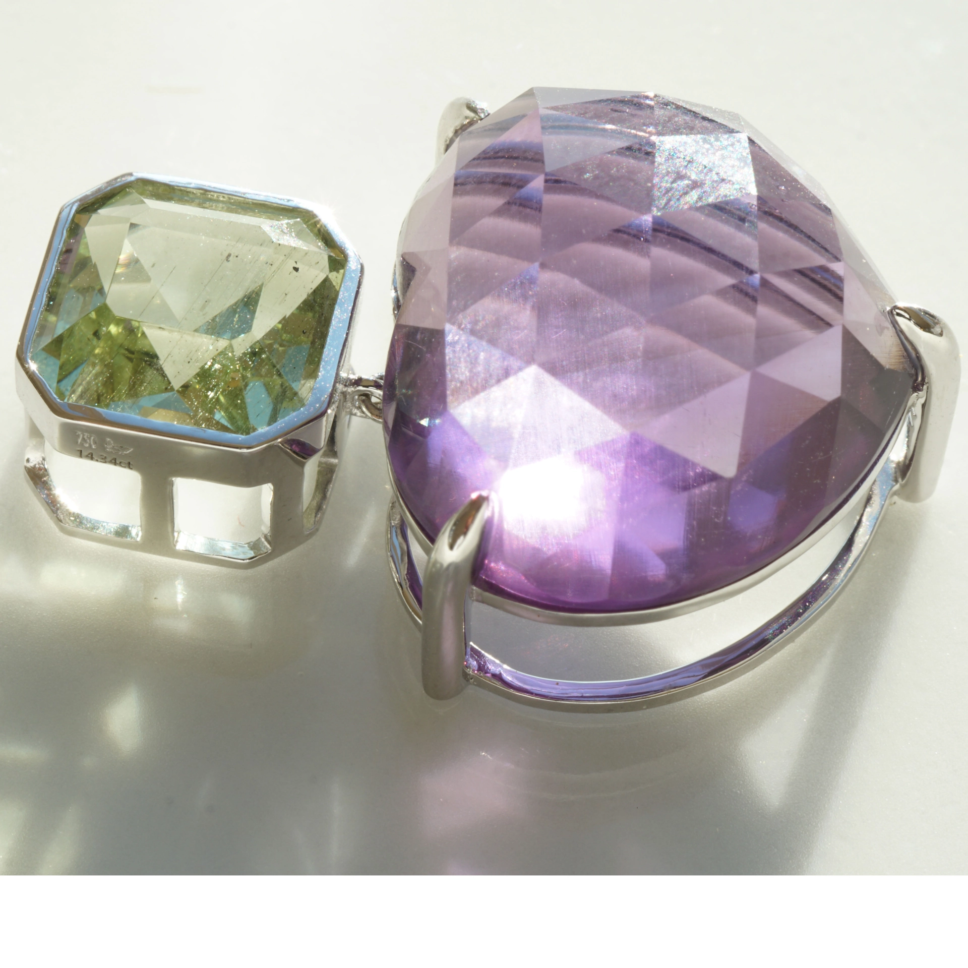 Great Cut...Amethyst Heart...Great Seize