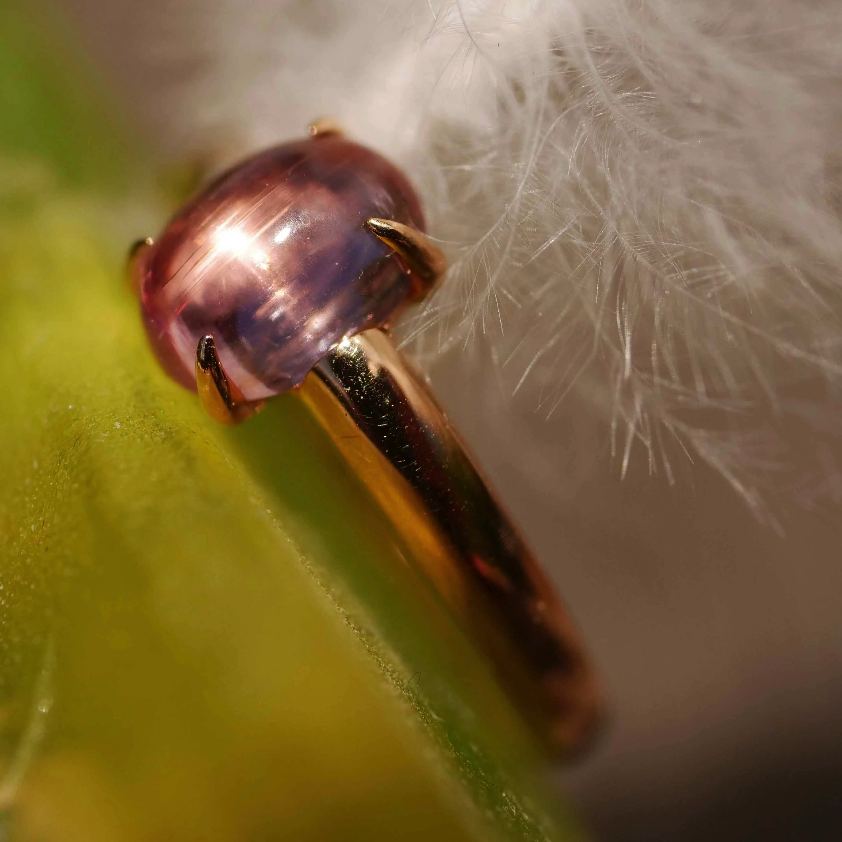Tourmaline Ring 750 Rose Gold Pink.... sweet Temptation... made in Italy... High-Quality