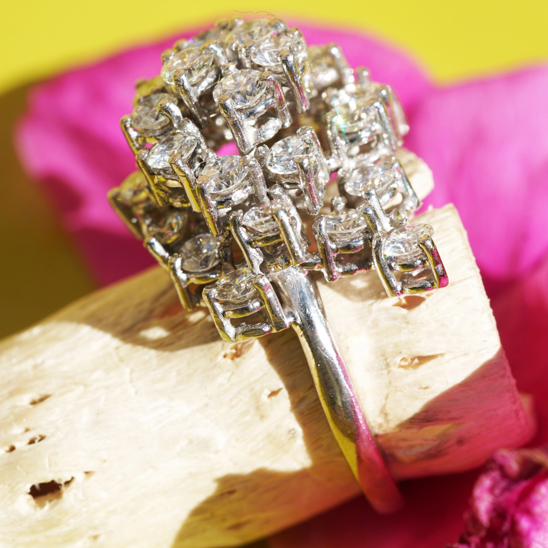 Brillant Ring 750er Weissgold 3.0 ct TW VVS-VS Meisterwerk in 3 D