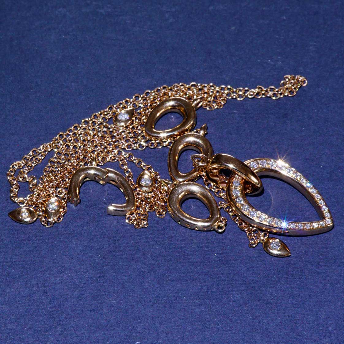 Bella Italy....we made the perfect Brillant Necklace for you...18 kt Rose Gold 0.71 ct