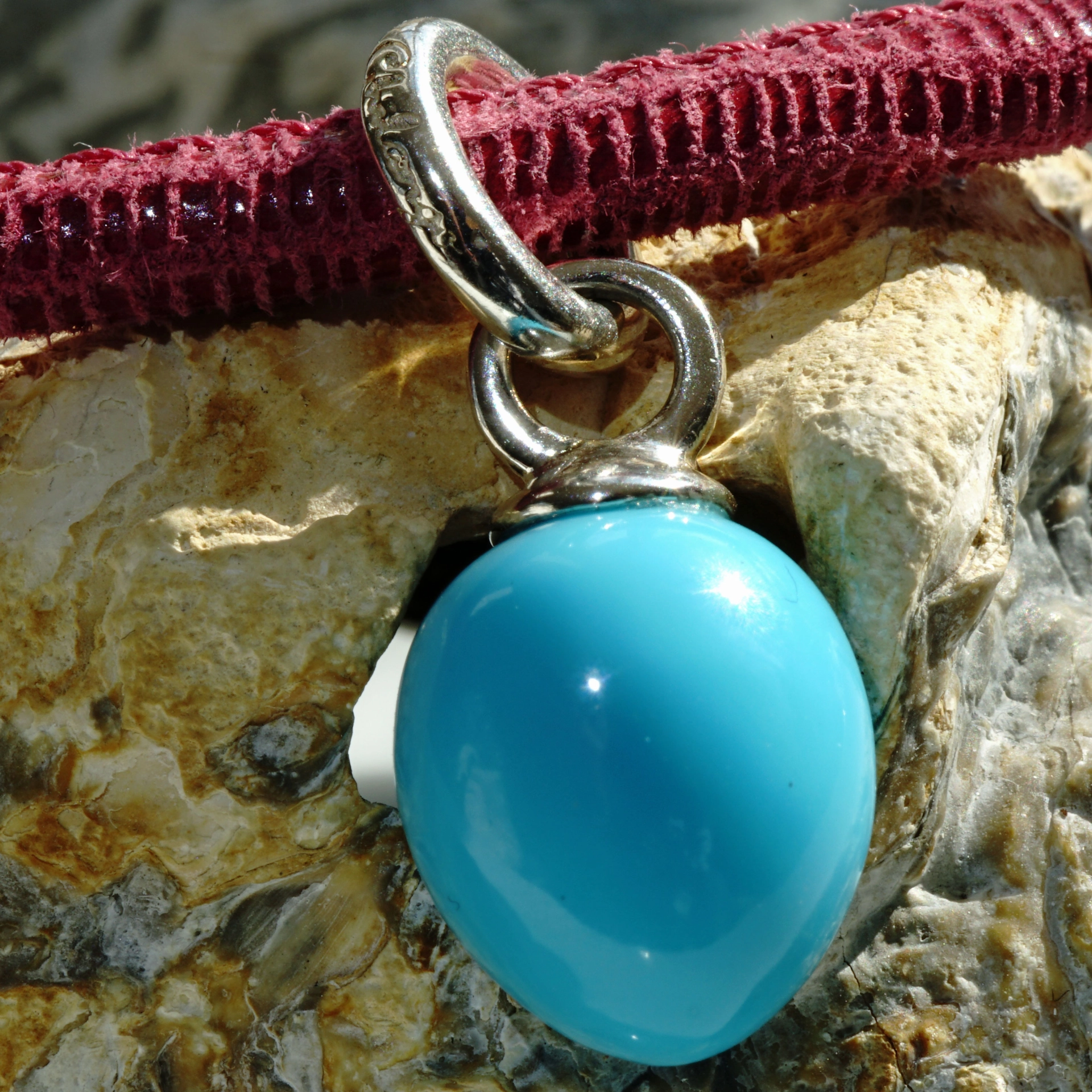 The Best Silver Jewelery forever...High Quality Chilango Pendant Drop Turchese