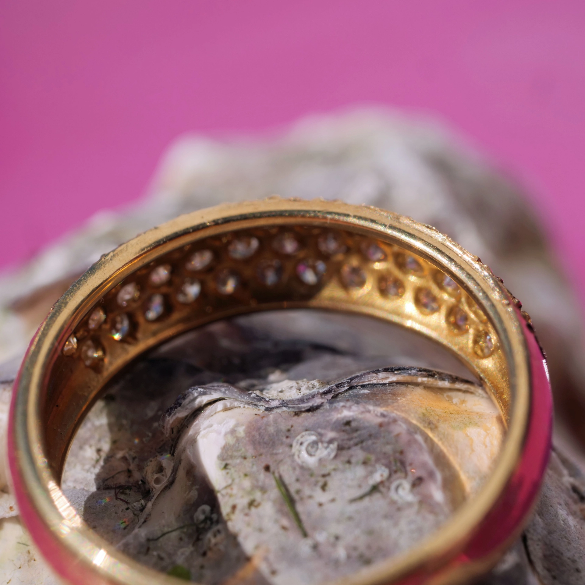 Brilliant Rings 18 kt Yellow Gold new and handmade 0.60 ct
