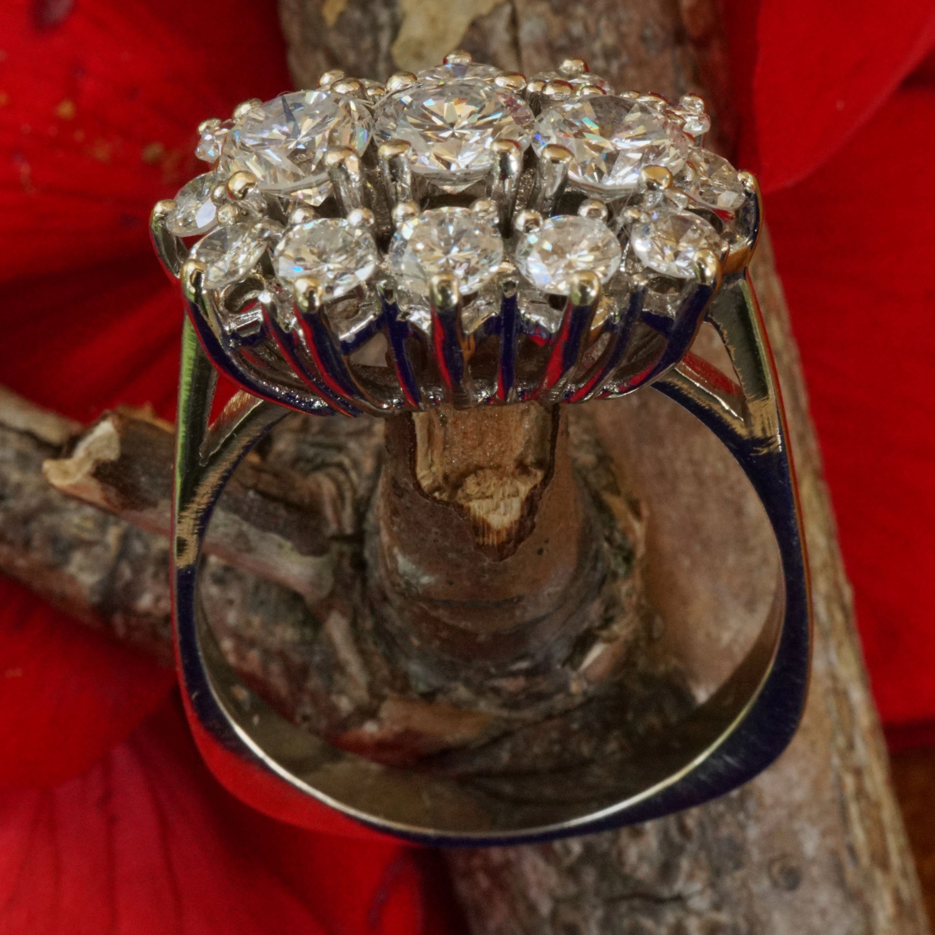 Brillant Ring 1.50 ct TW-W / VS-SI tolle Brillanz aus Nachlass günstig 585er Gold