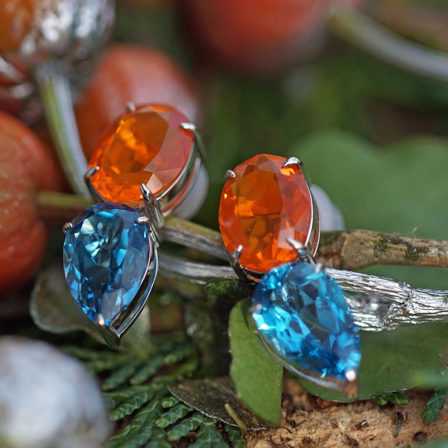 Feueropal-Topas-Ohrschmuck-750er-Weißgold