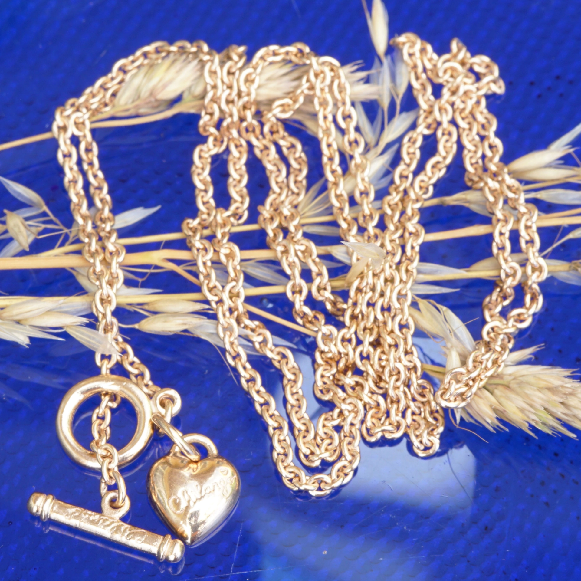 Chilango Jewelry Chain in 85 cm  fine Luxury 925 Silver 18 kt rose gold-plated
