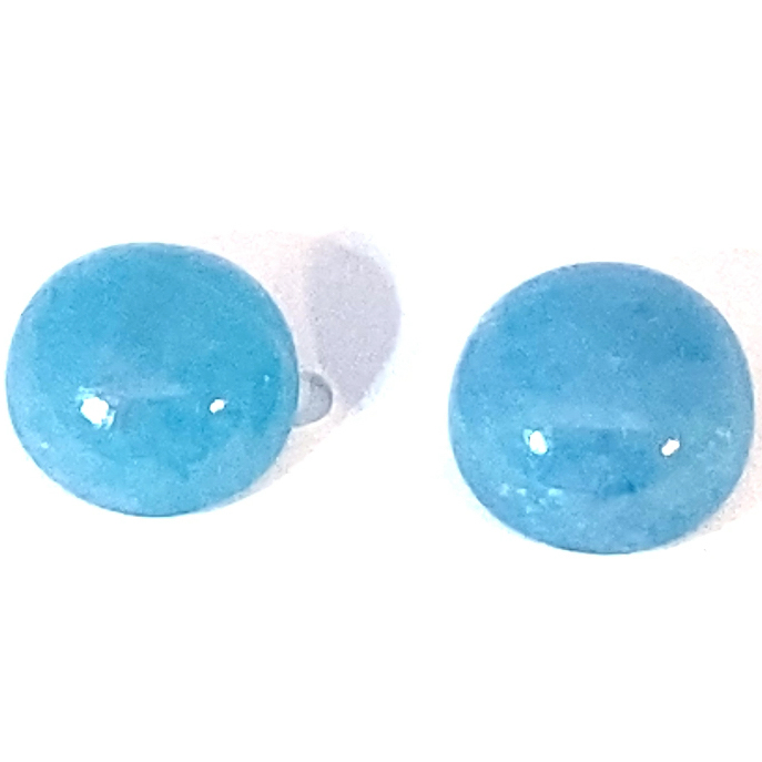 Paraiba Tourmaline Cabochons 1.6 and 2 ct Swimming Pool Blue vml. Brazil with GLA Certificate