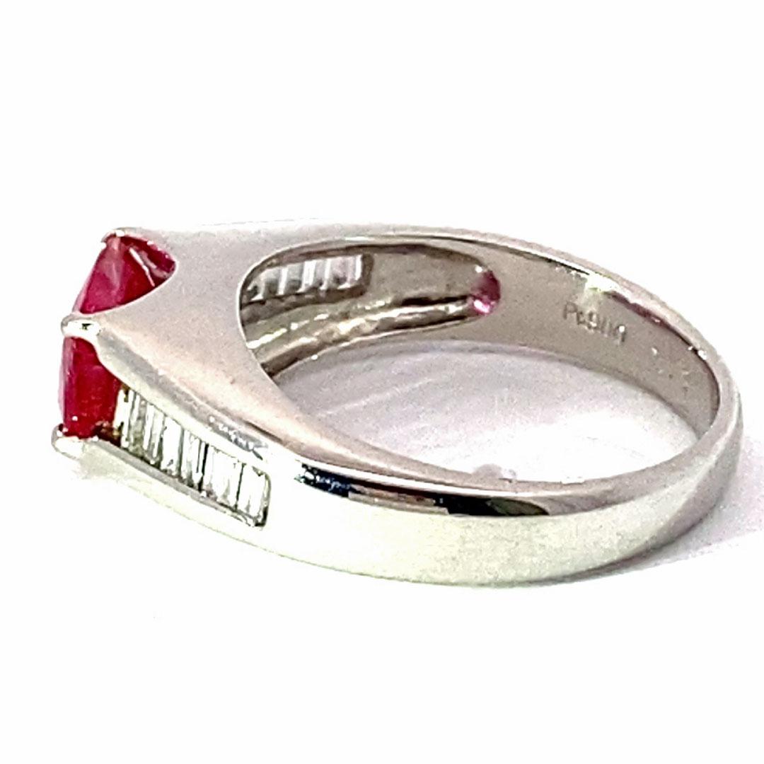 Ruby Diamond Ring Platinium....Noblest among the Noble