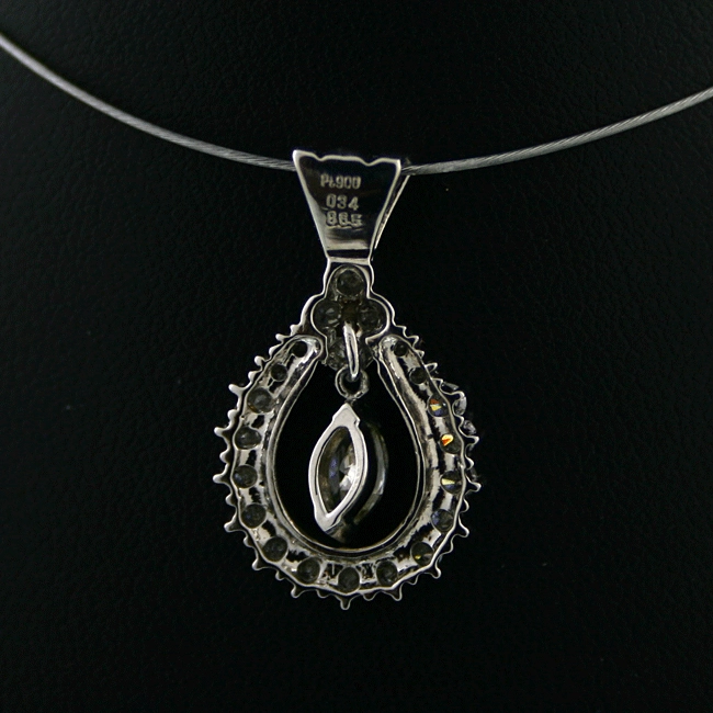 Brilliant Pendant 0.65 ct W / VS-SI Platinum 900.....soo nice