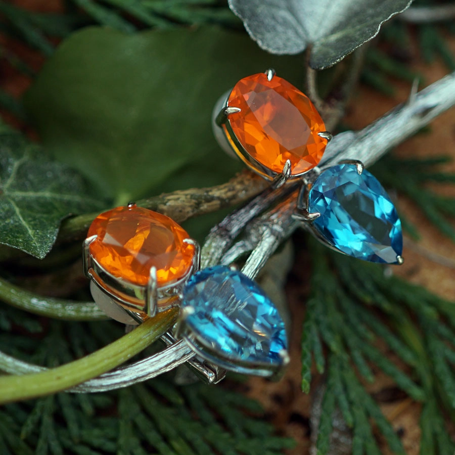 Feueropal-Topas-Ohrschmuck-750er-Weißgold