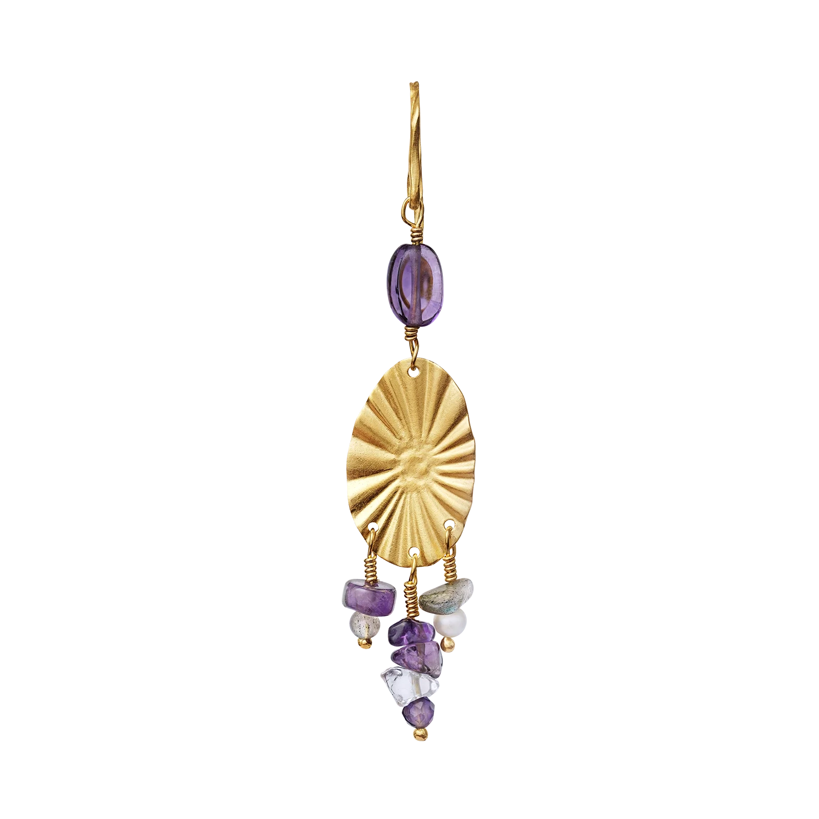 The Crown Chakra Single Earring is part of Maanesten's Chakra Collection