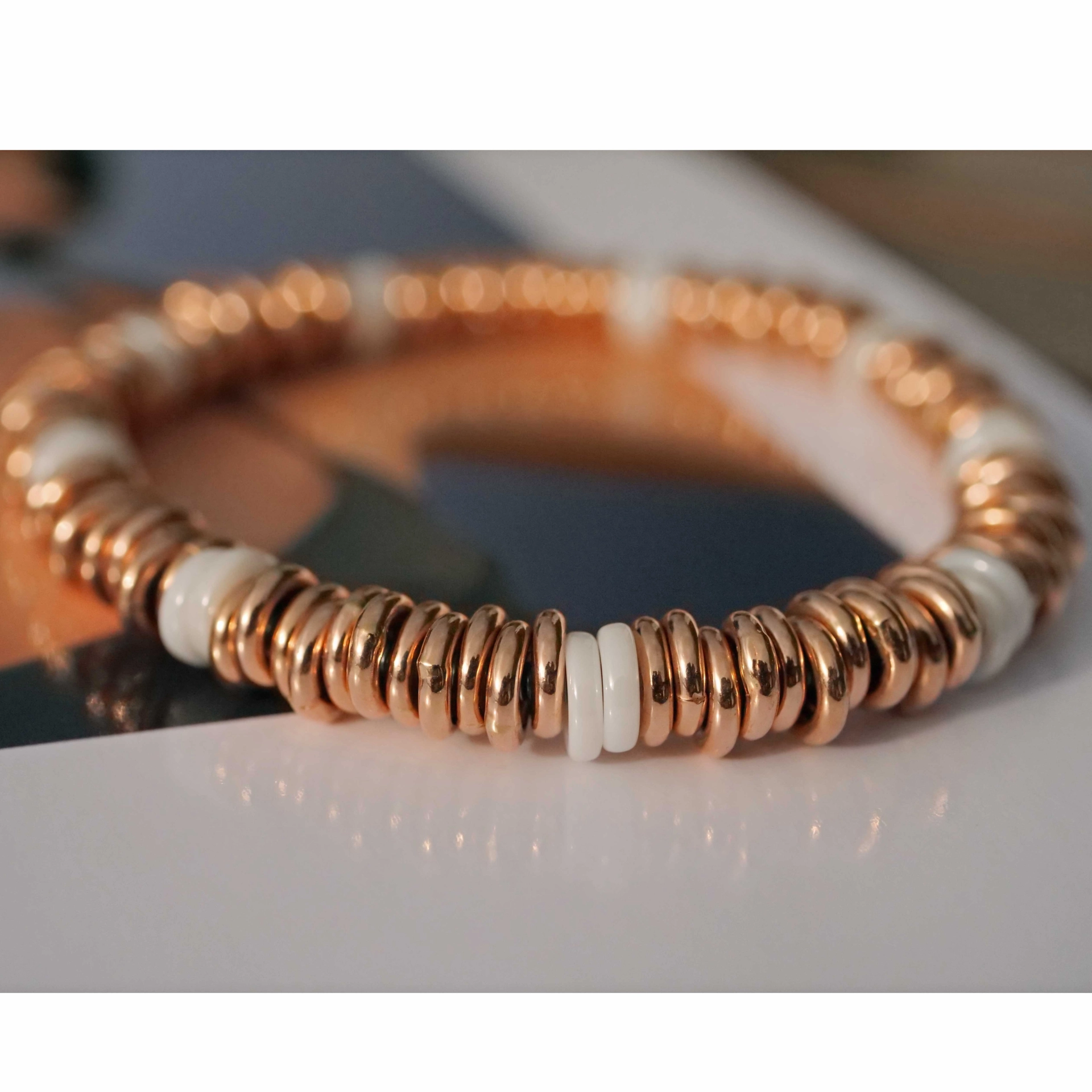 Brilliant White Ceramic Bracelet Loop Kollektion Silhouette Bentner Germany
