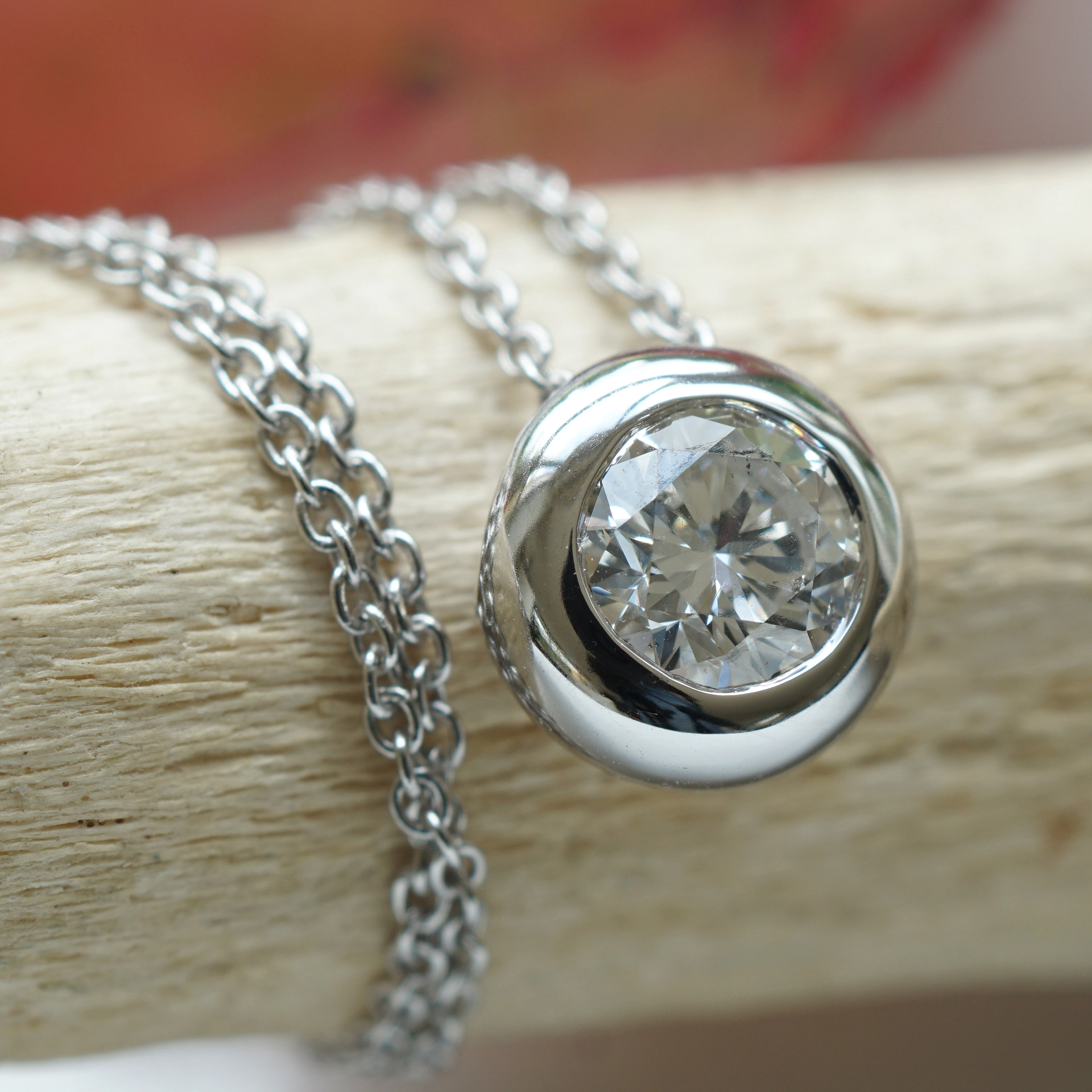 Diamond Pendant with Chain 0.41 ct TW SI...classic Dream