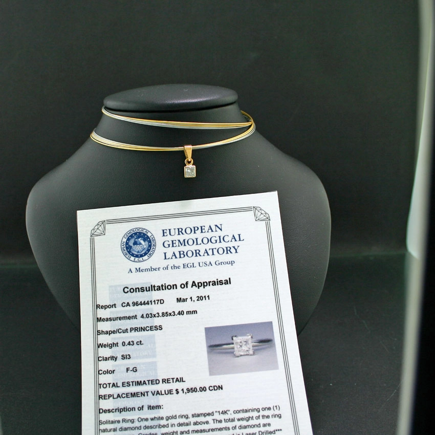 Brillant Anhänger 585er Gelbgold 0.43 ct