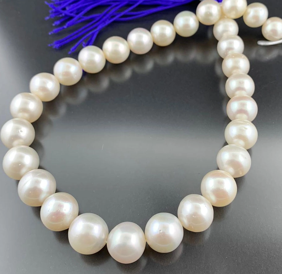 Südsee Zuchtperl Kette 12,5-15 mm AAA seltene Größe