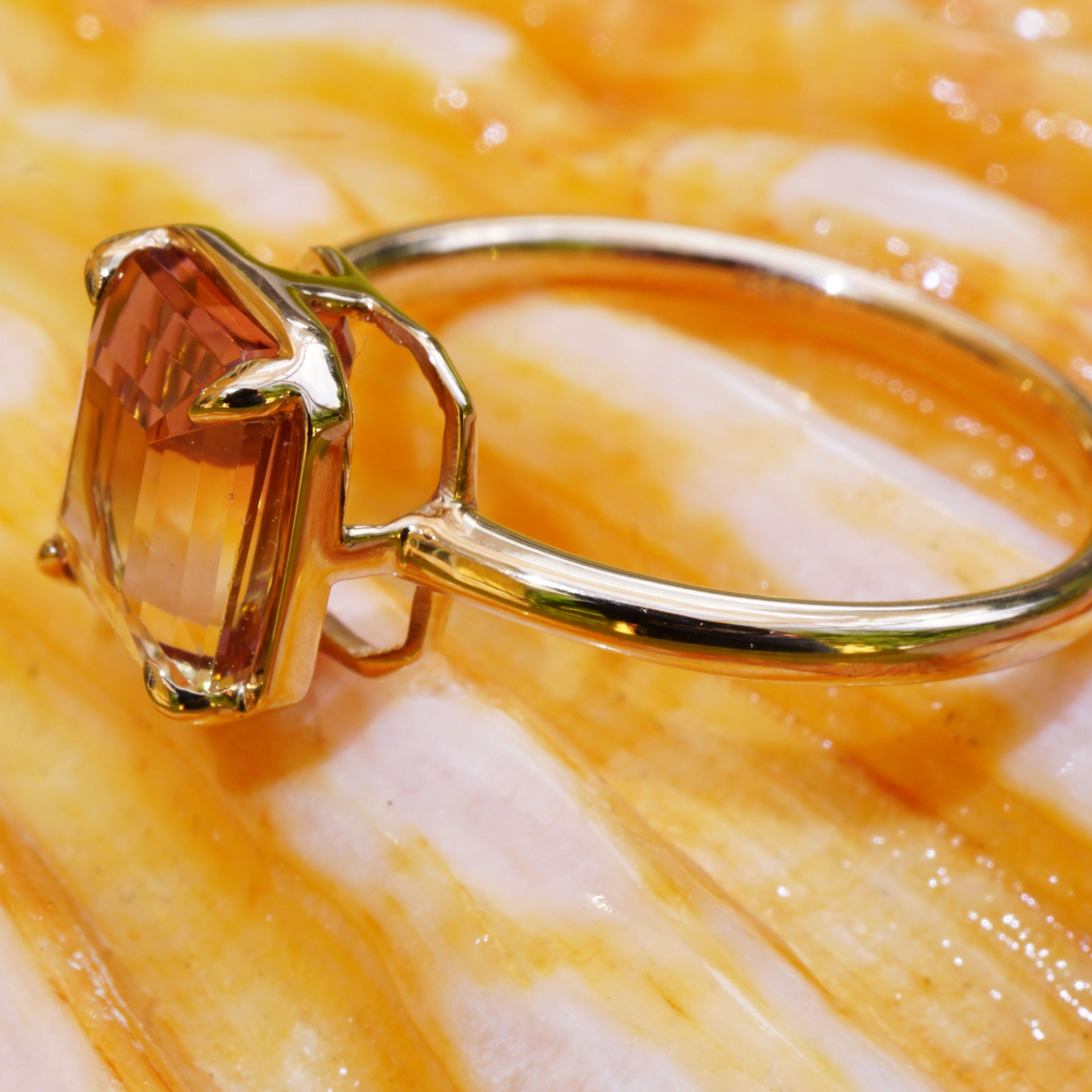 Dreamgem 8,5 x 7,2 x 5  mm Turmalin 2.85 ct Dreamcolor sunset eyclean  brilliance and cut very good