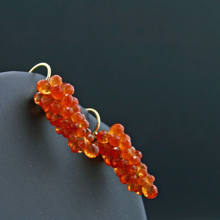 Mandarin-Ohrhänger,585/-Gelbgold/14 kt