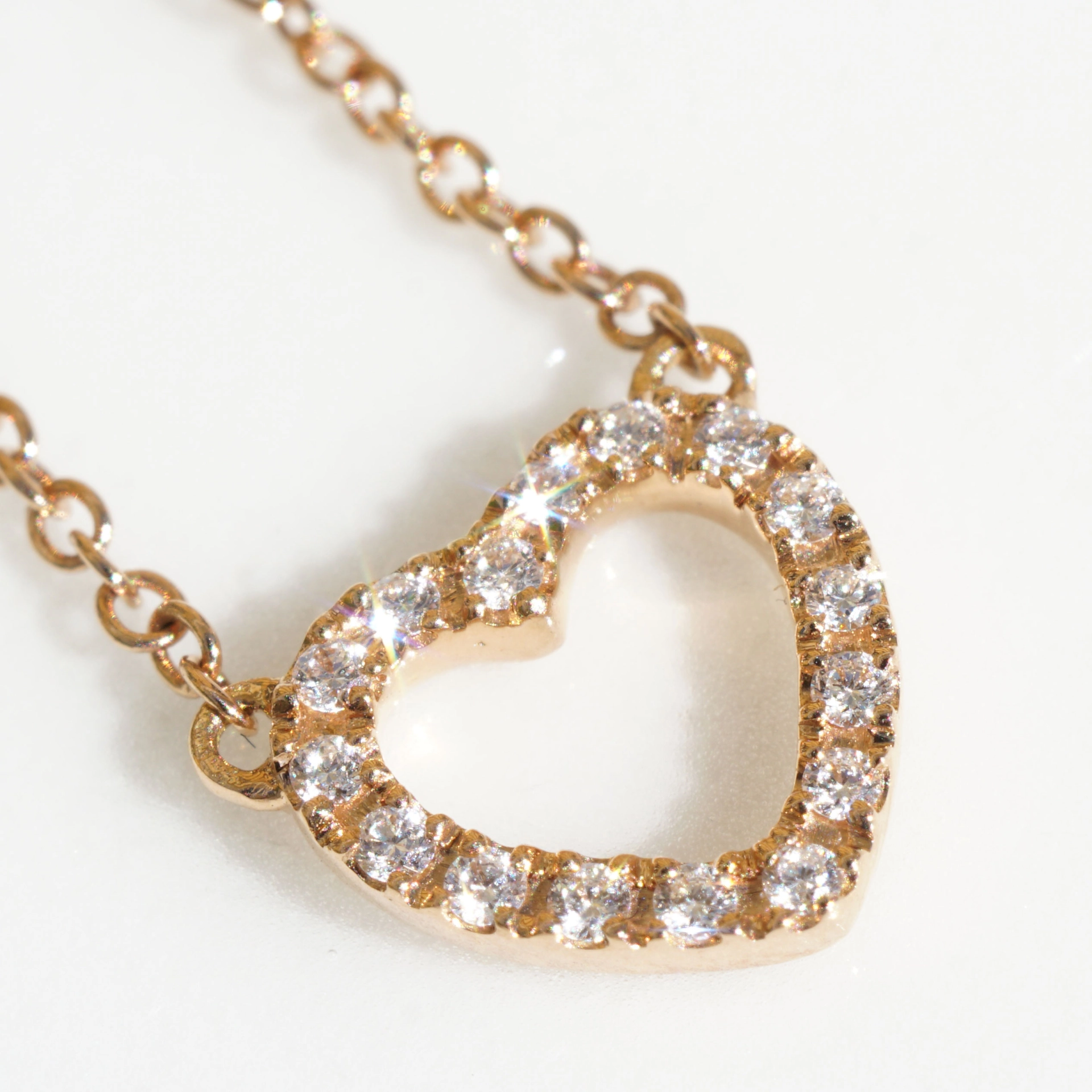 Brilliant Heart Necklace 750er Rose Gold