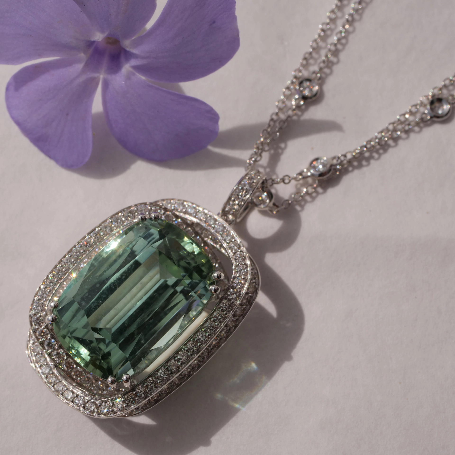 Tourmaline Seamfoam Green 21 ct Incredible Rare Mint Color 20 x 14 x 10 mm