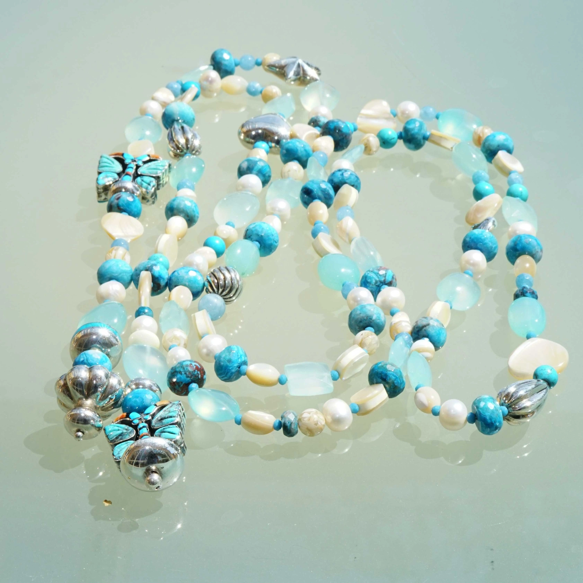 Chilango extra long Jewelry Necklace in 185 cm  Out of Nature Legends...couldn't be more beautiful