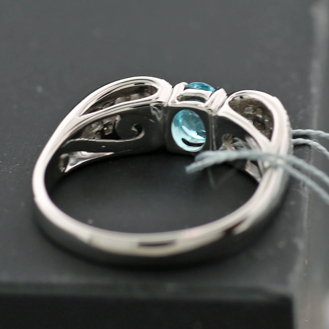 *TOP Selection* Paraiba Brillant Ring 0.31 ct/0.30ct 900er-Platin