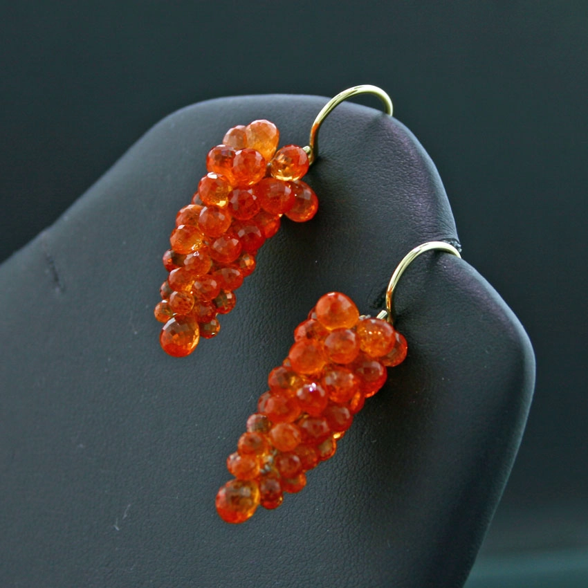 Mandarin-Ohrhänger,585/-Gelbgold/14 kt