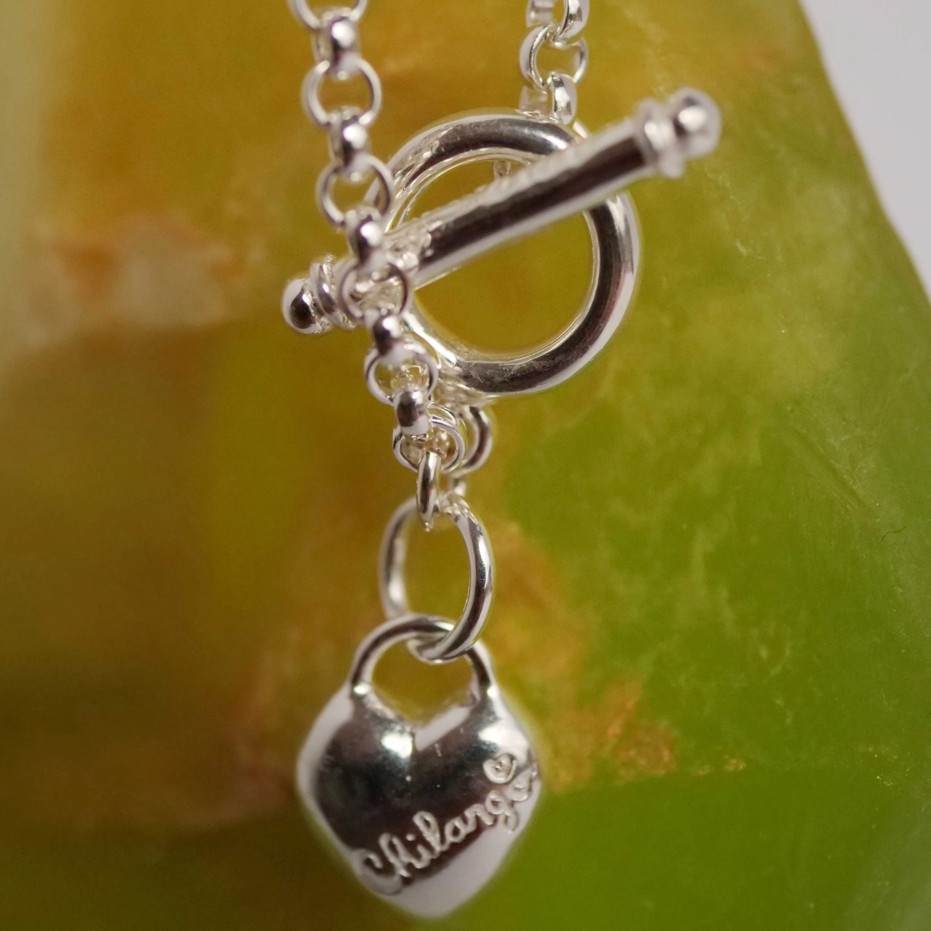 Chilango Necklace in 85 cm fine Luxury 925 Silver 18 kt rosegold plated 3 mm