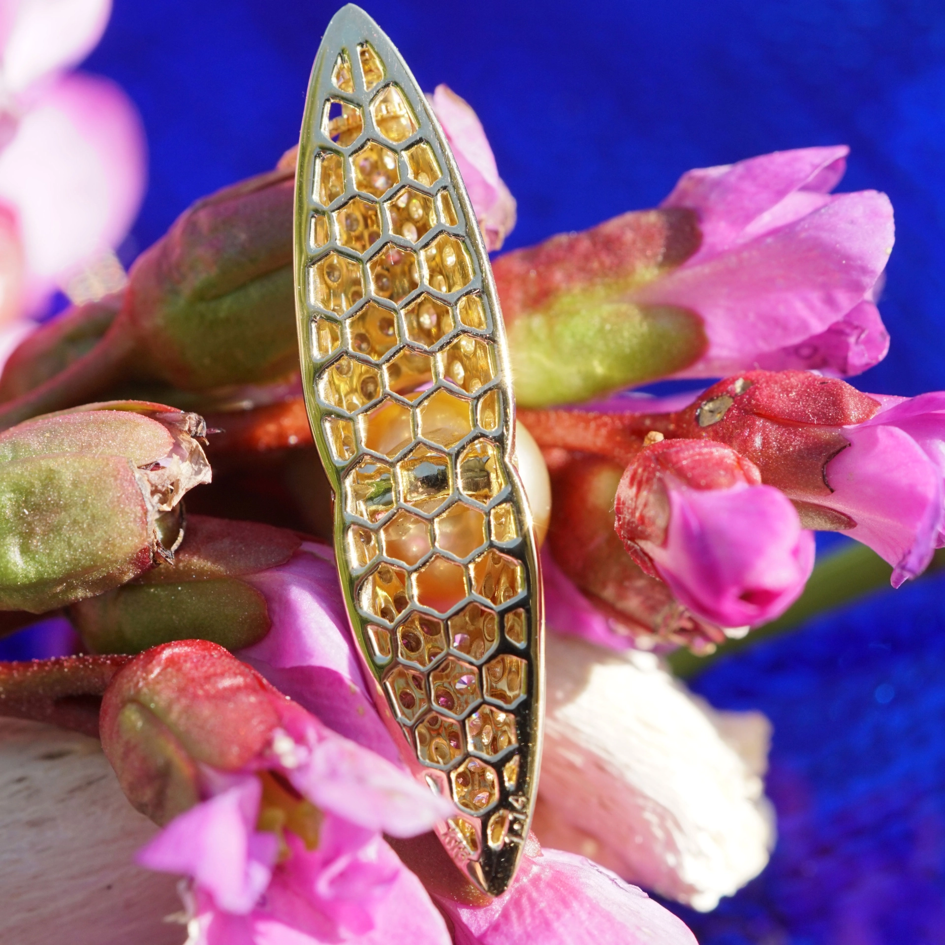 Südsee Zuchtperl Brillant Anhänger 1.14 ct TW / VS 750er Gold mit Kette