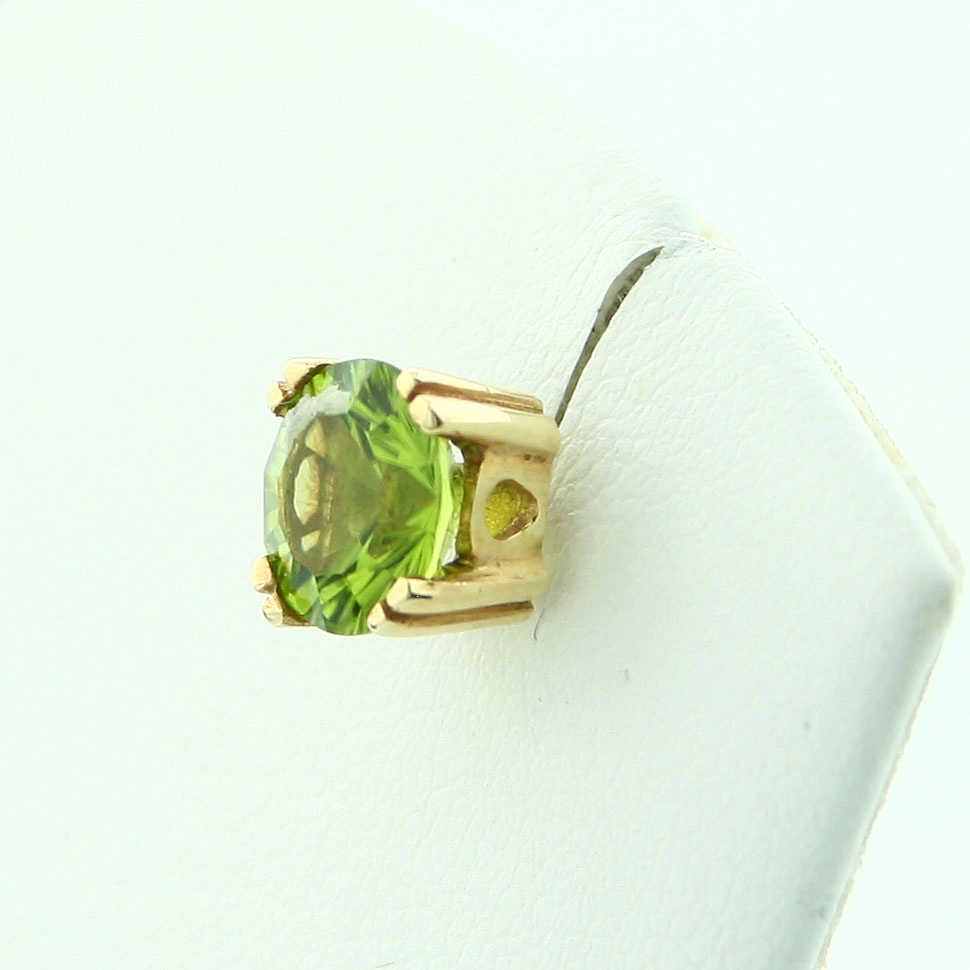 Peridot-Ohrstecker, 585er-Gold