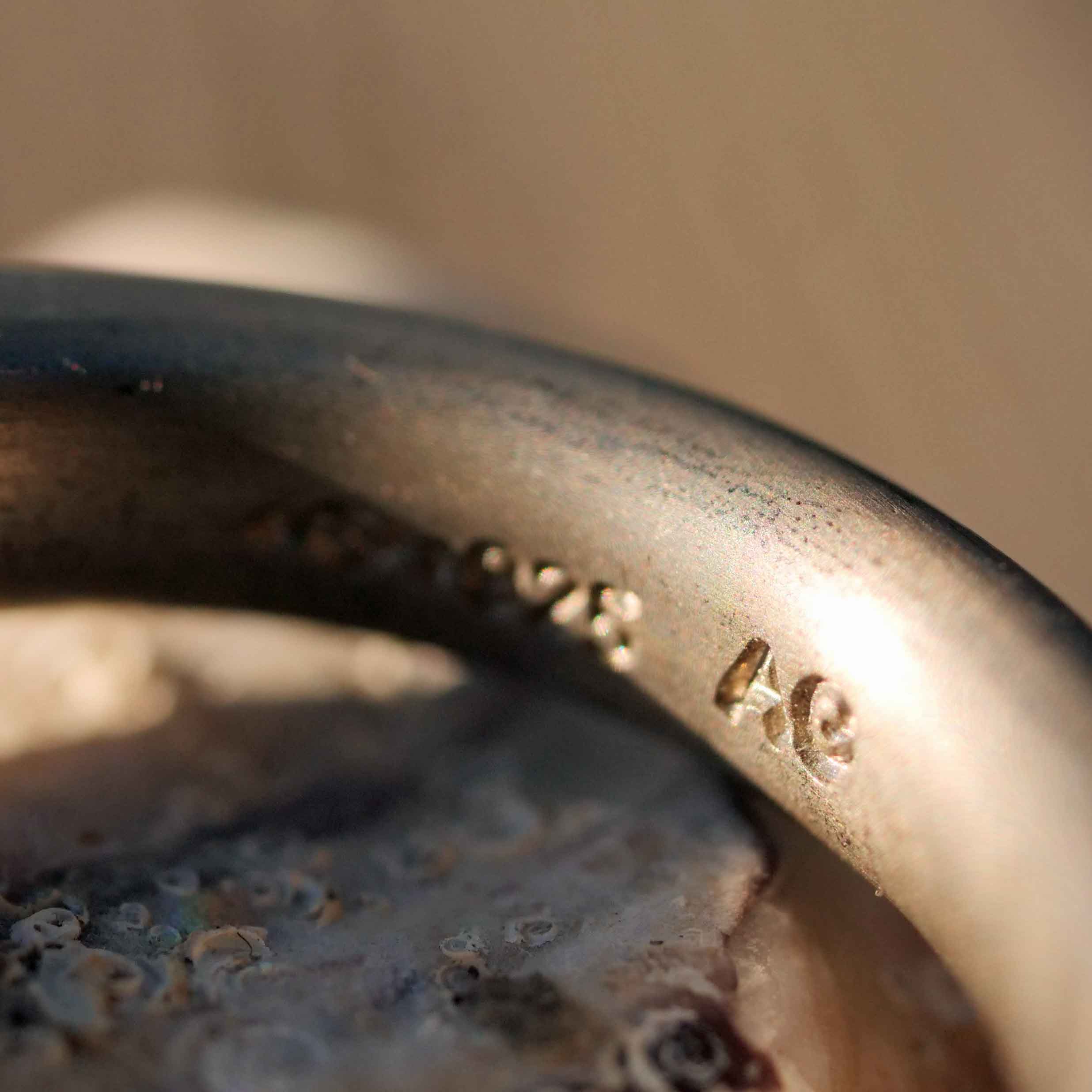 Niessing 0.50 carat zirconia tension ring 925 silver gray matt mint hallmarked as good as new