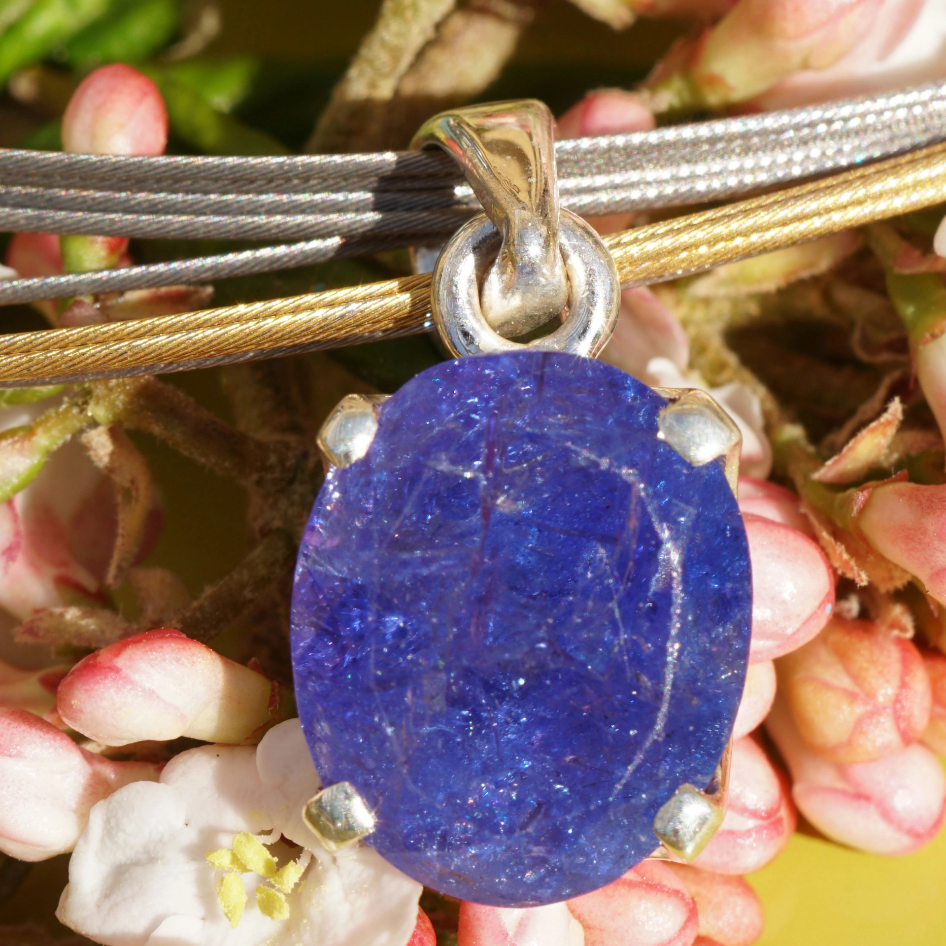 Tansanit Anhänger in feiner Farbqualität ca. 7,5 ct ...phantastischer Blauton