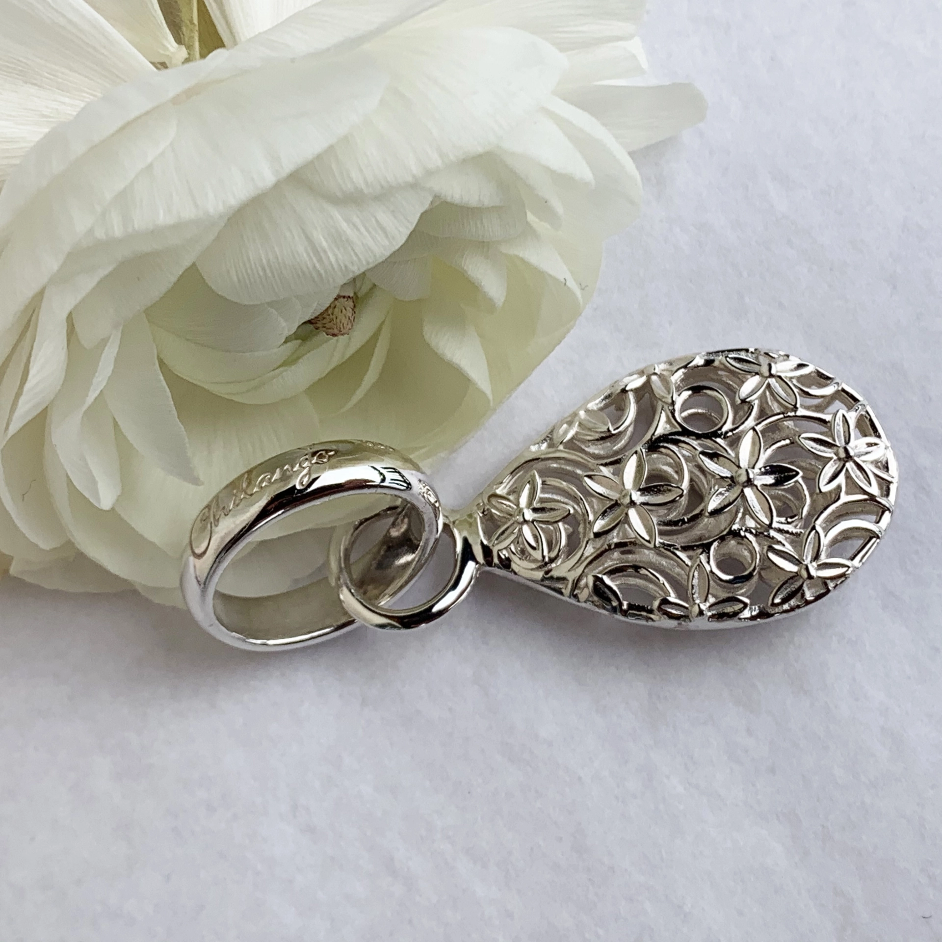Original Chilango Anhänger Lifetree Filligree 925er Silber 54 x 21 mm durchbrochen