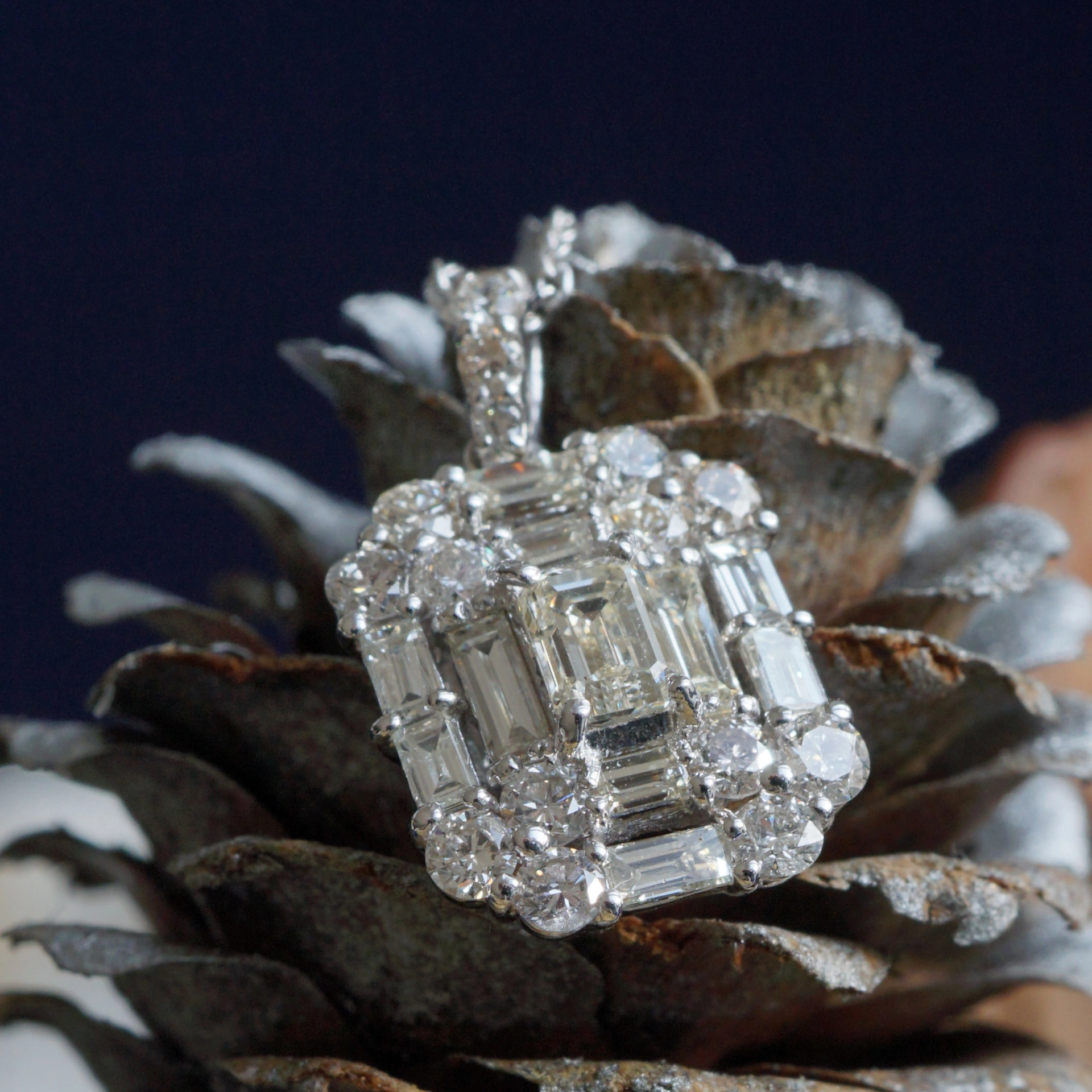 Brillant Diamant Anhänger in 750er Weissgold