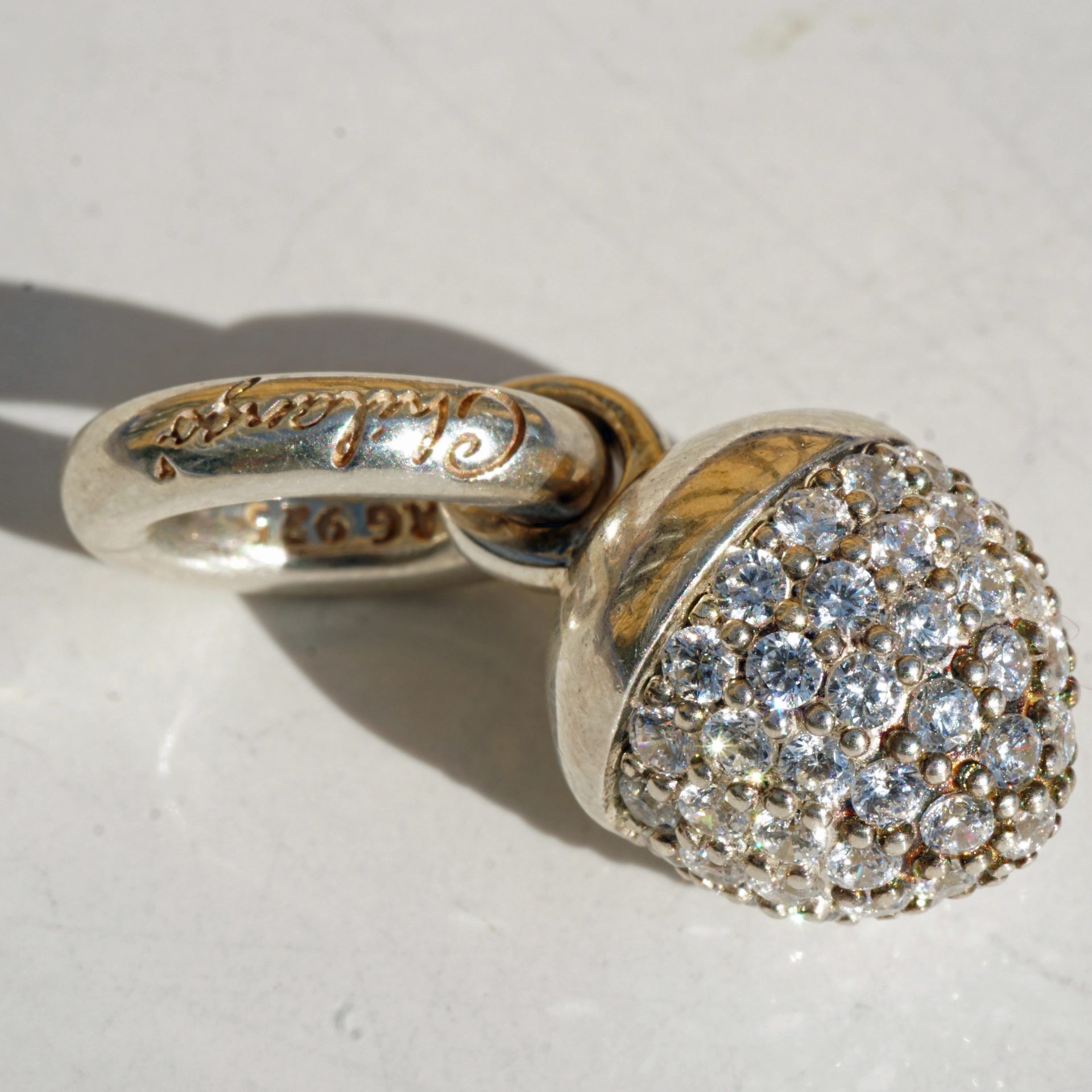 Chilango Pendant Acorn White Topaz 925 Silver designed by Mara Zillgens