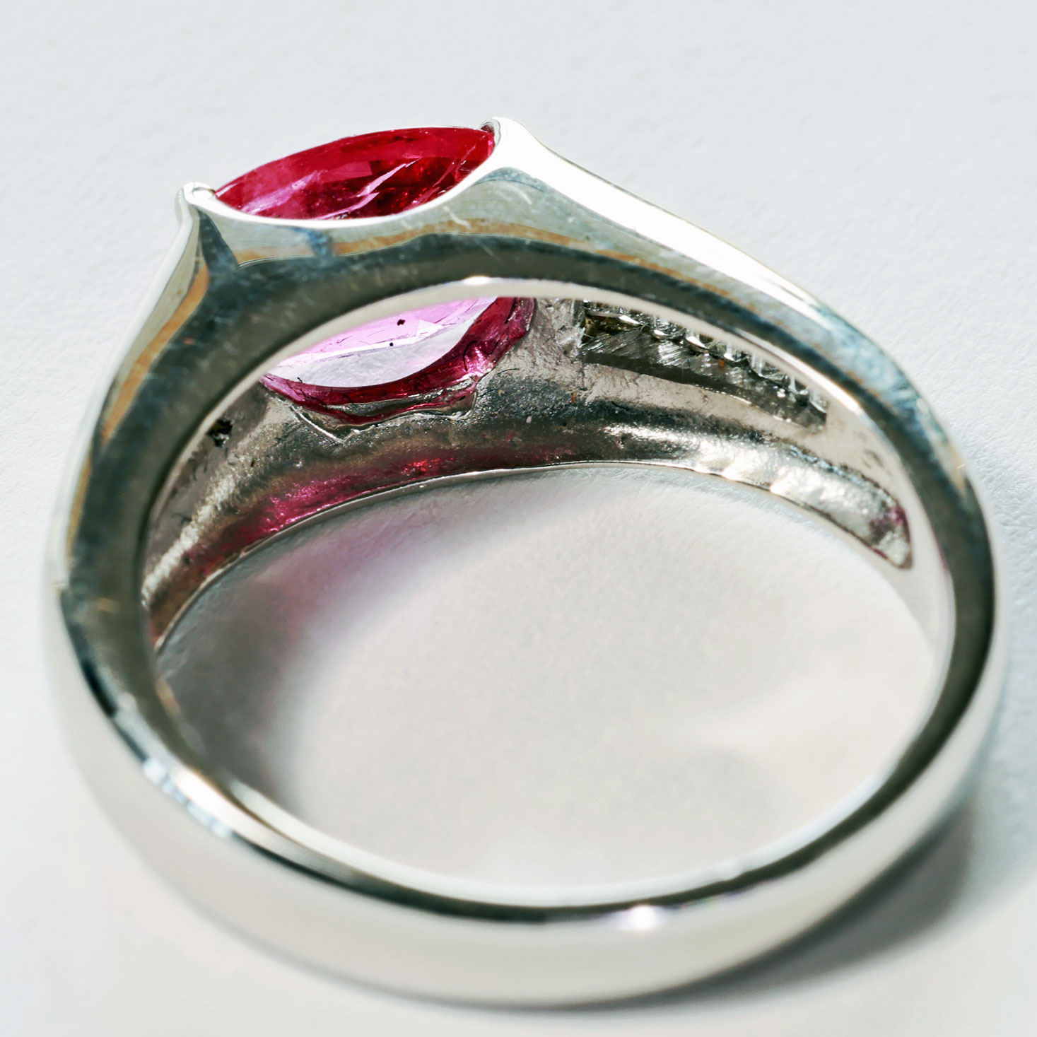 Ruby Diamond Ring Platinium....Noblest among the Noble