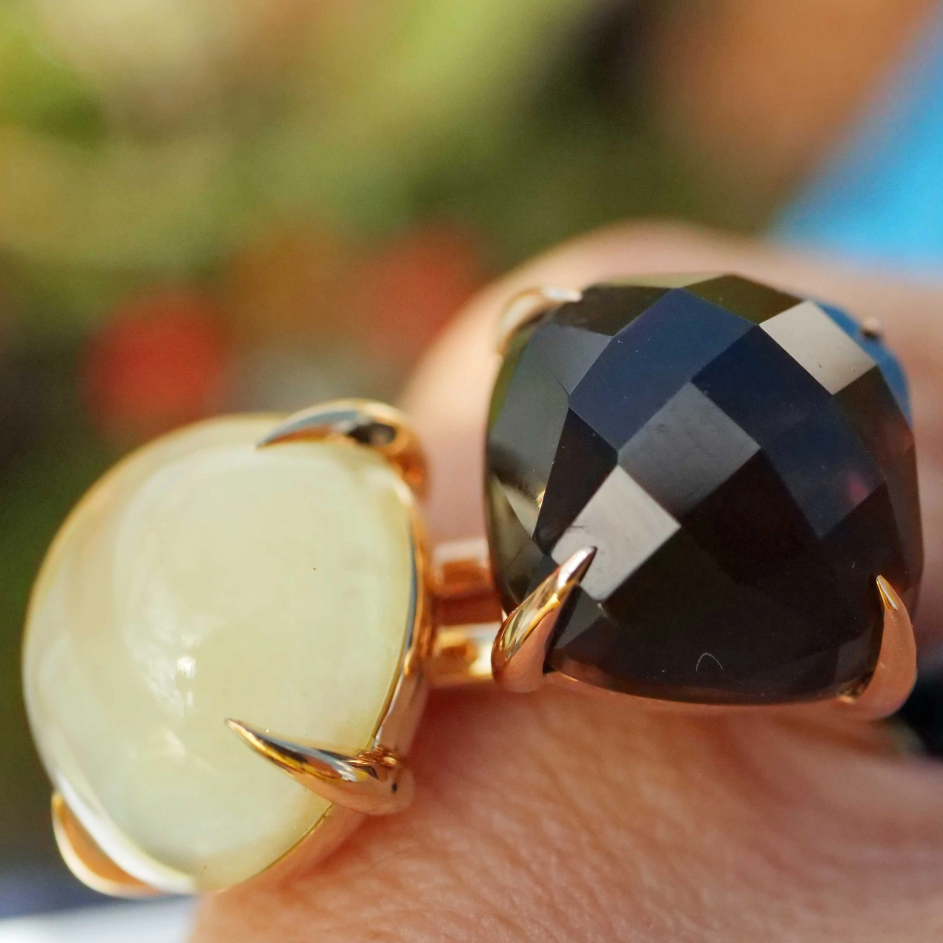 Lemon Quartz Ring 13x12 mm 18kt Yellow Gold...perfect Combination Ring