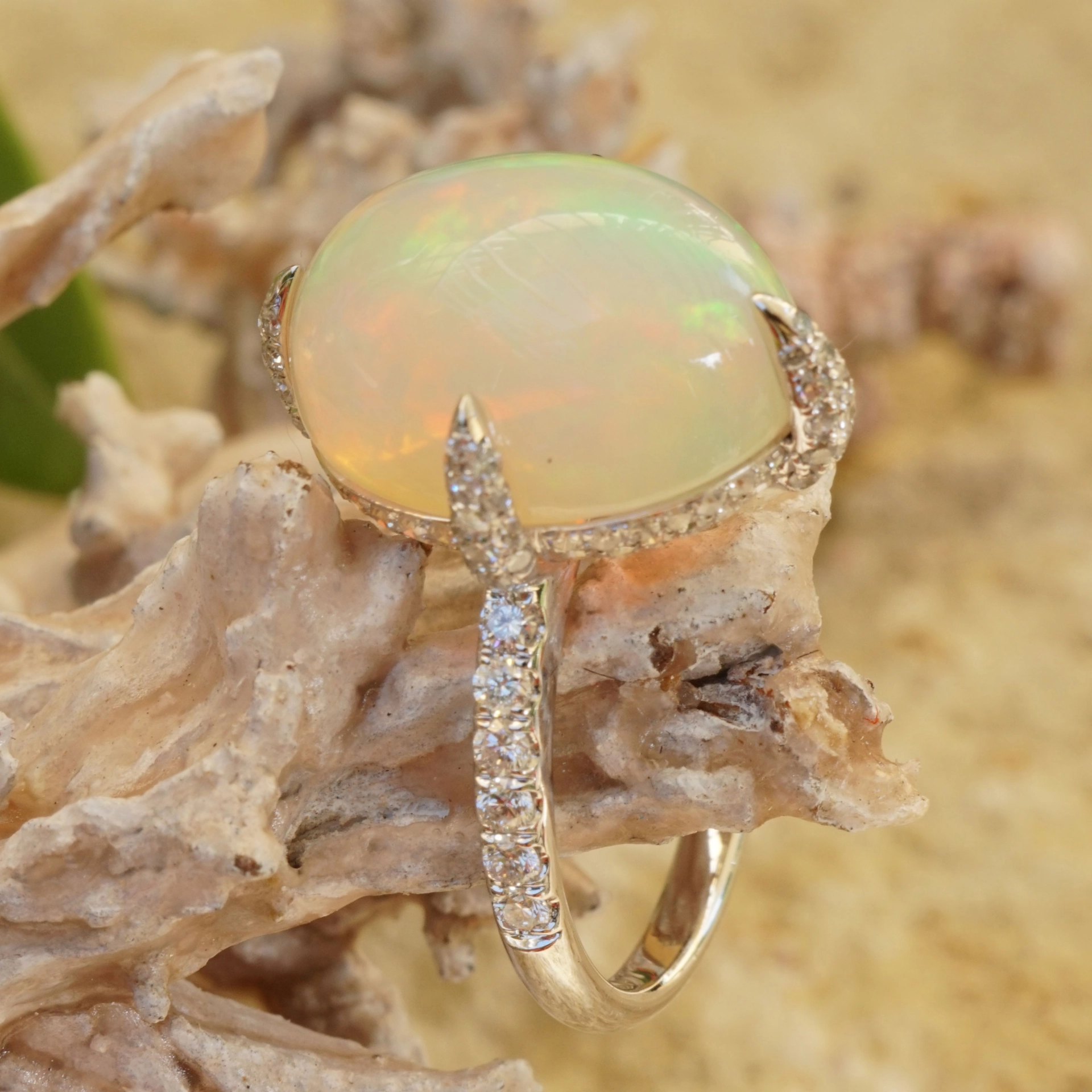 Vollopal  Brillant Ring 750er Gold 8.76 ct TW VVS-SI Reise ins Wunderland