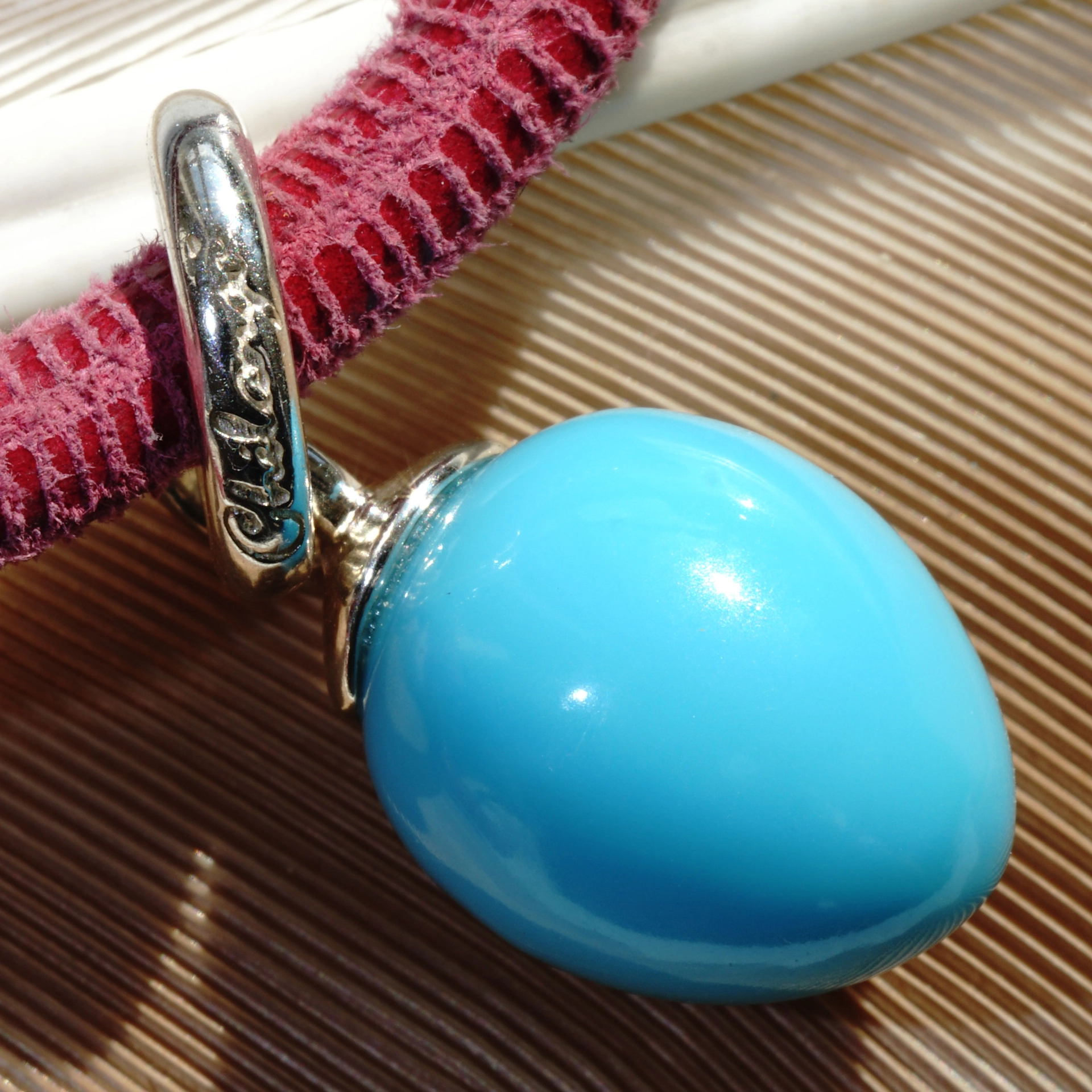 The Best Silver Jewelery forever...High Quality Chilango Pendant Drop Turchese