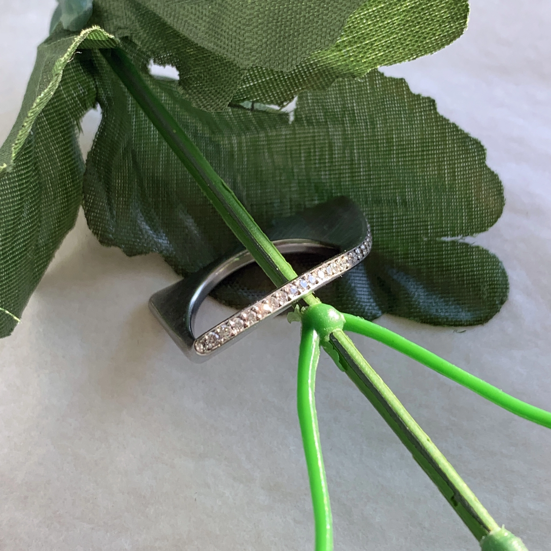 Ring Humphrey Alpenhai Welle 0.24 ct Edelstahl nickelfrei Rw 53