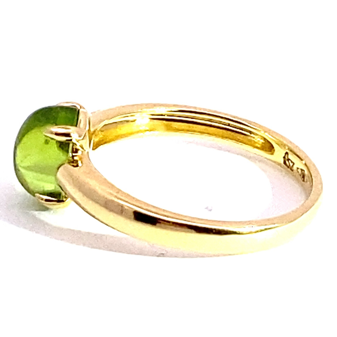 Tourmaline Ring 750 Yellow Gold green.... sweet Temptation... made in Italy... High-Quality