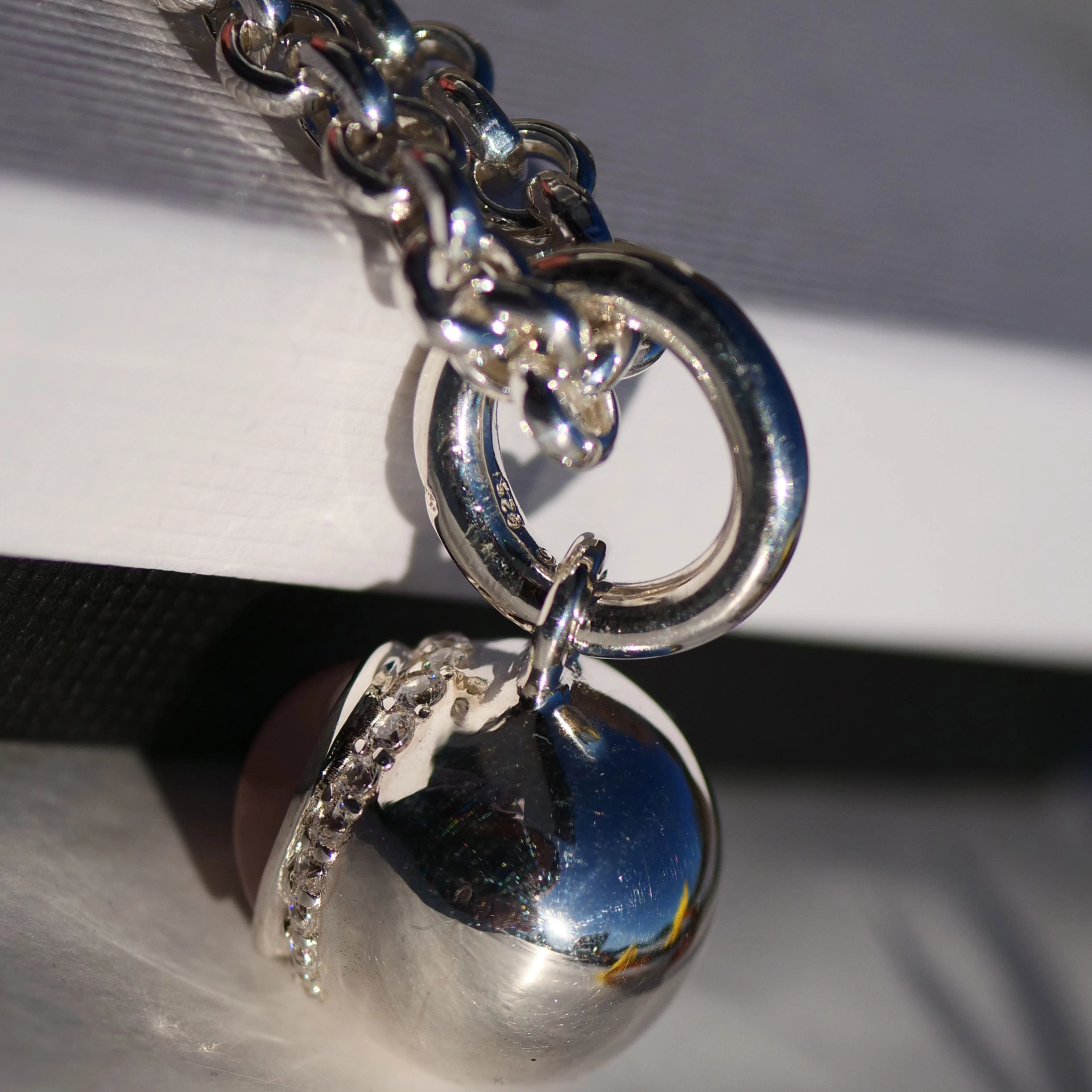 The best Silver Jewelery forever....Heartball with Rose Quartz