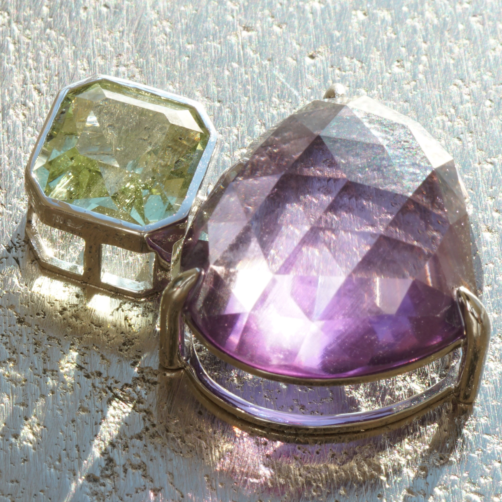 Great Cut...Amethyst Heart...Great Seize