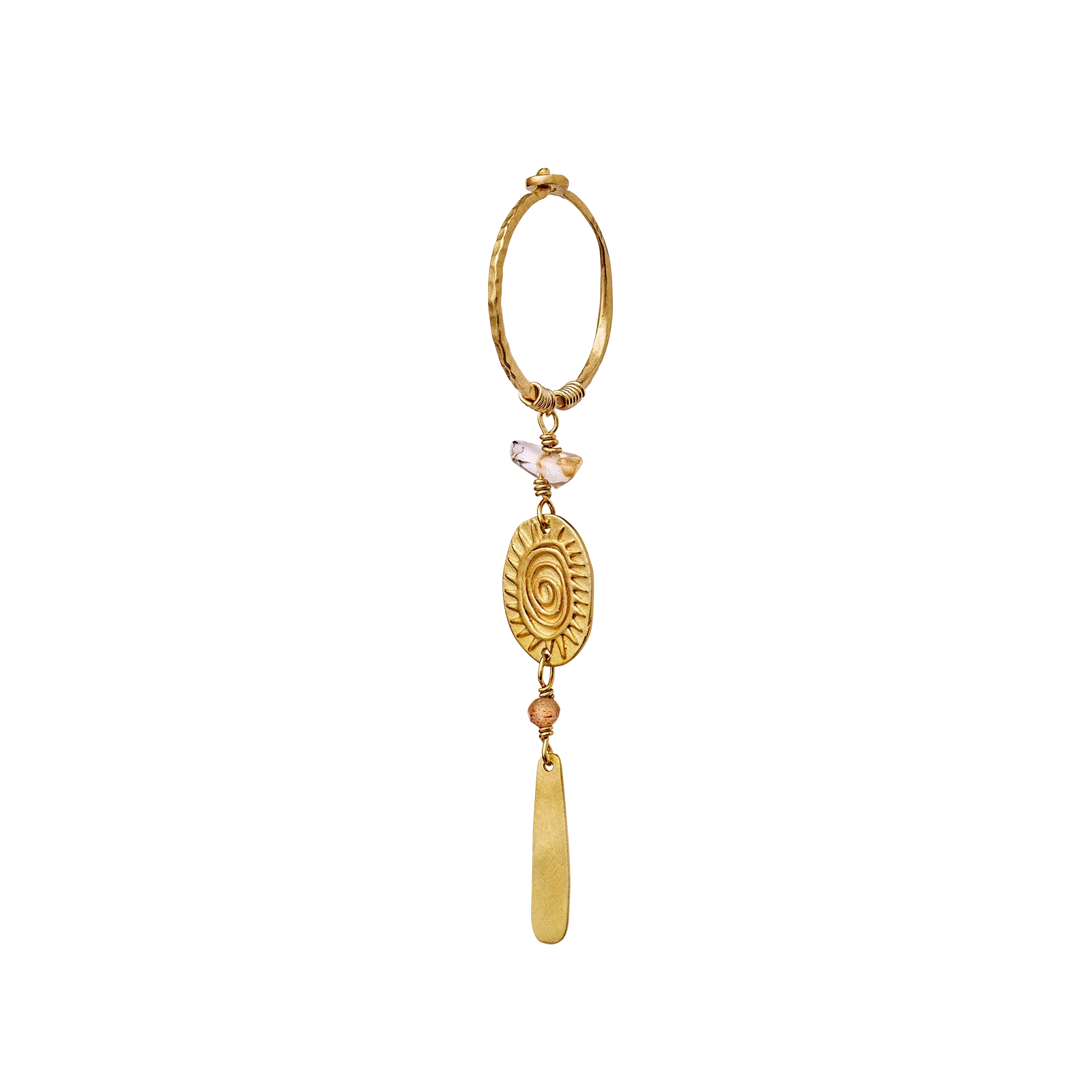 Solar Plexus Chakra Ohrringe designed by Mannesten Denmark