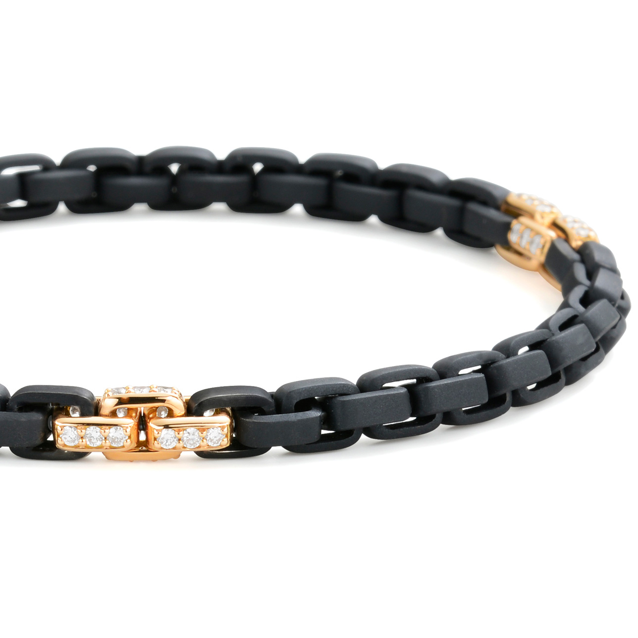 Unisex Bracelet Moove Titanium black matt 950 Platinum by Silhouette Schmuck Bentner