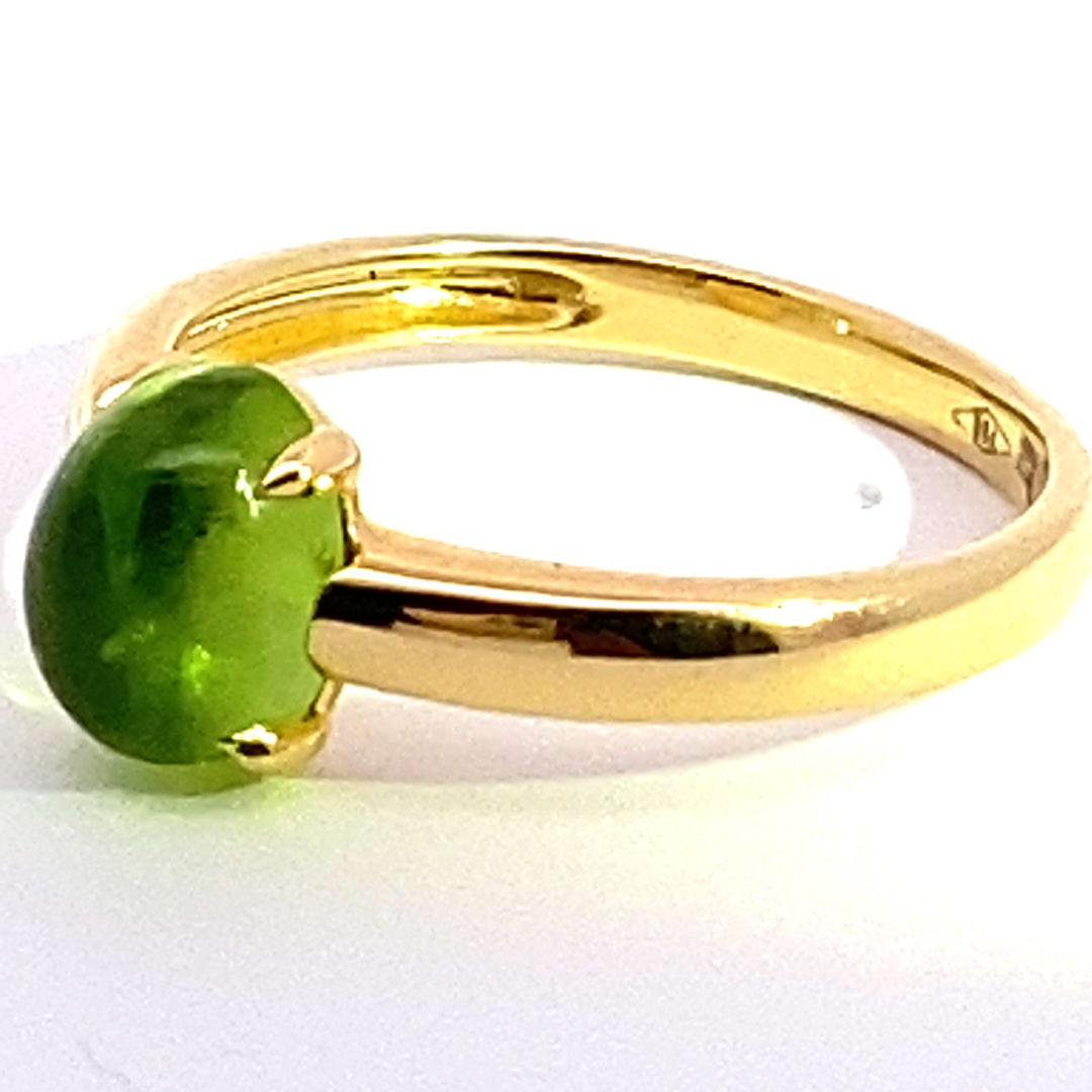Tourmaline Ring 750 Yellow Gold green.... sweet Temptation... made in Italy... High-Quality