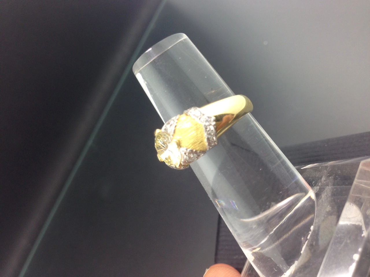 Brillant Ring  900er Gold  1.15 ct Cape(L) / LUPENREIN
